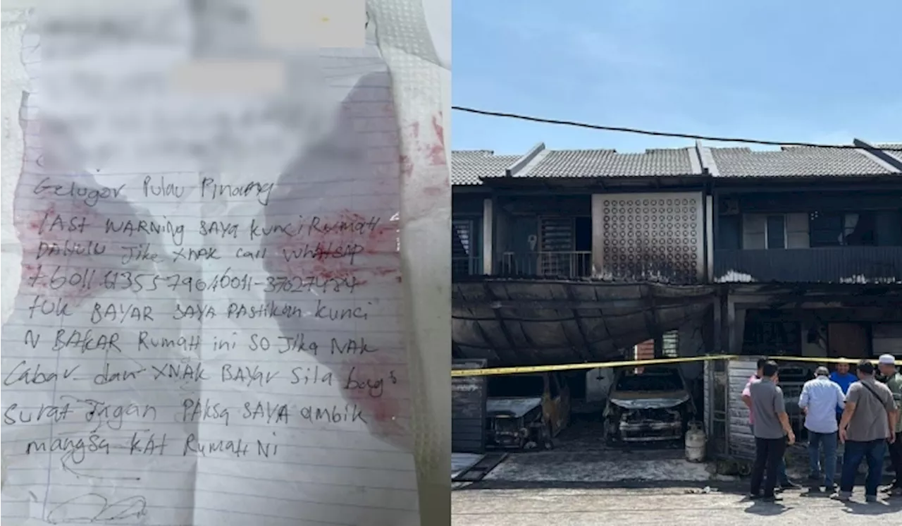 Targeted Ah Long Attack Leaves Three Houses and Vehicles Destroyed in Penang Fire