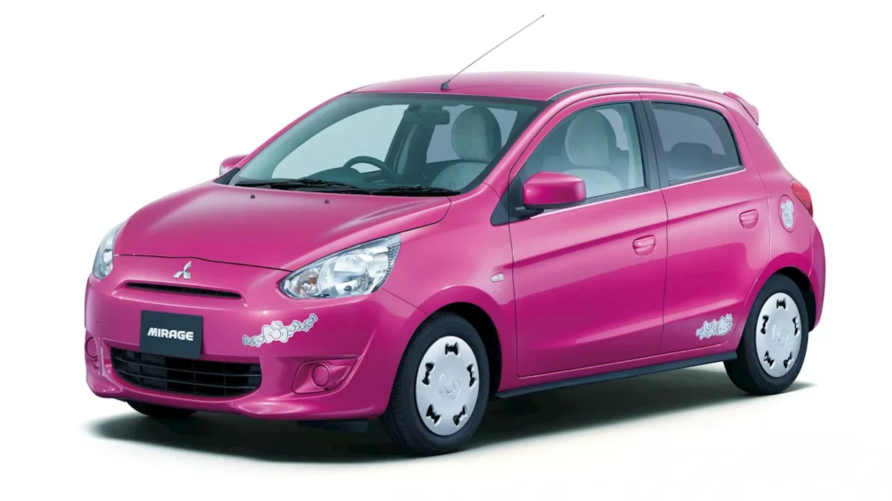 Hello Kitty once graced the humble Mitsubishi Mirage hatch in Japan