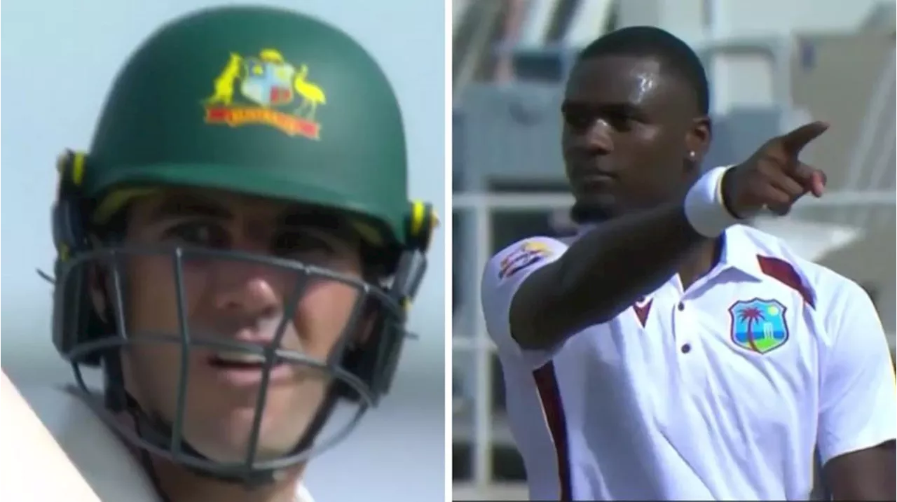 West Indies star Jayden Seales cops fine for Pat Cummins send-off during first Test