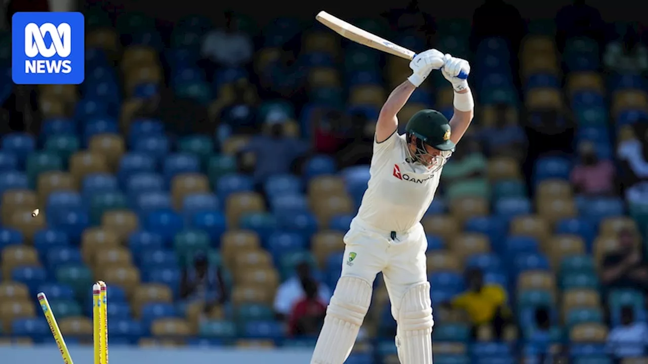 Australia holds 82-run lead over West Indies at Kensington Oval with six wickets remaining as DRS drama mars day two