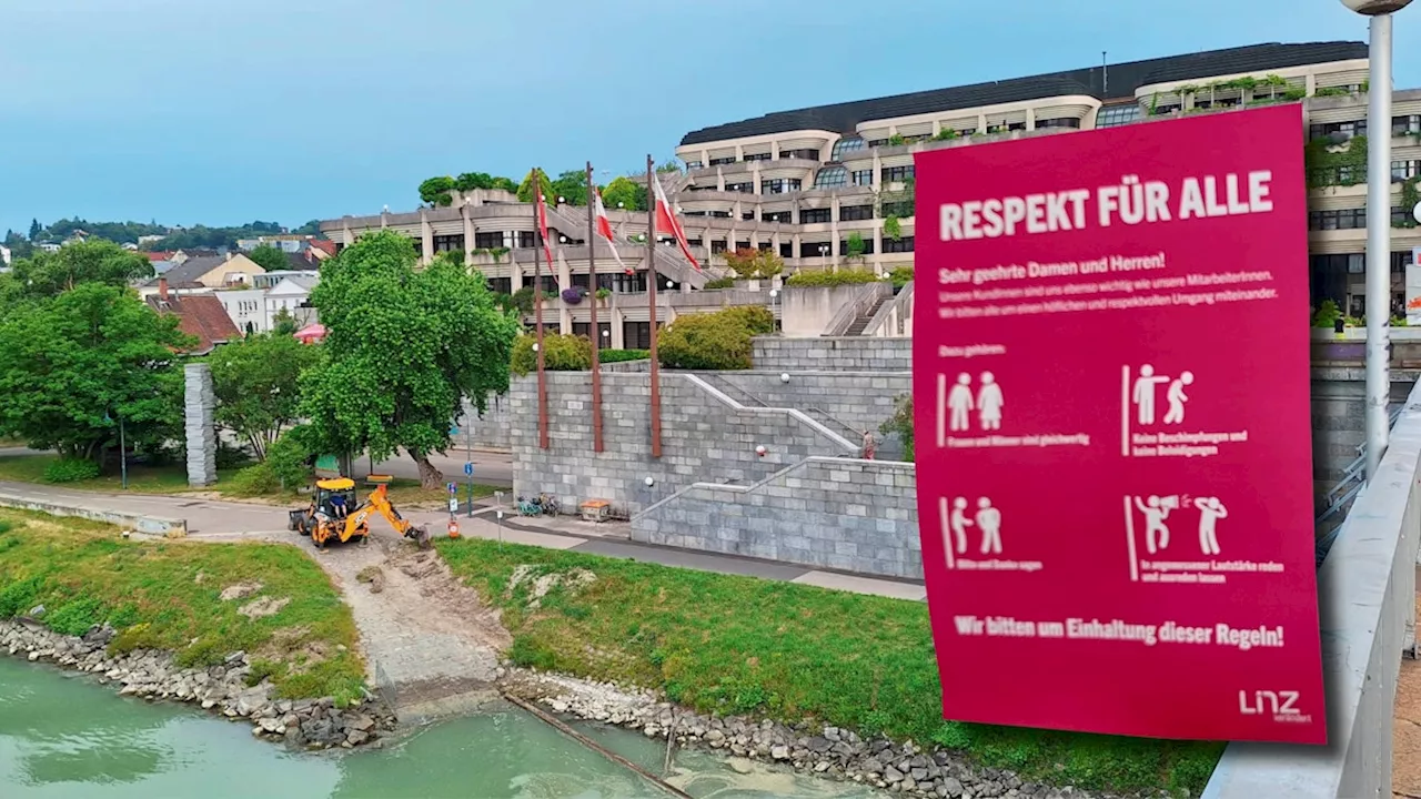 Nach Vorfällen in Corona-Zeit - 'Bitte und Danke sagen' – Benimm-Plakate hängen im Amt