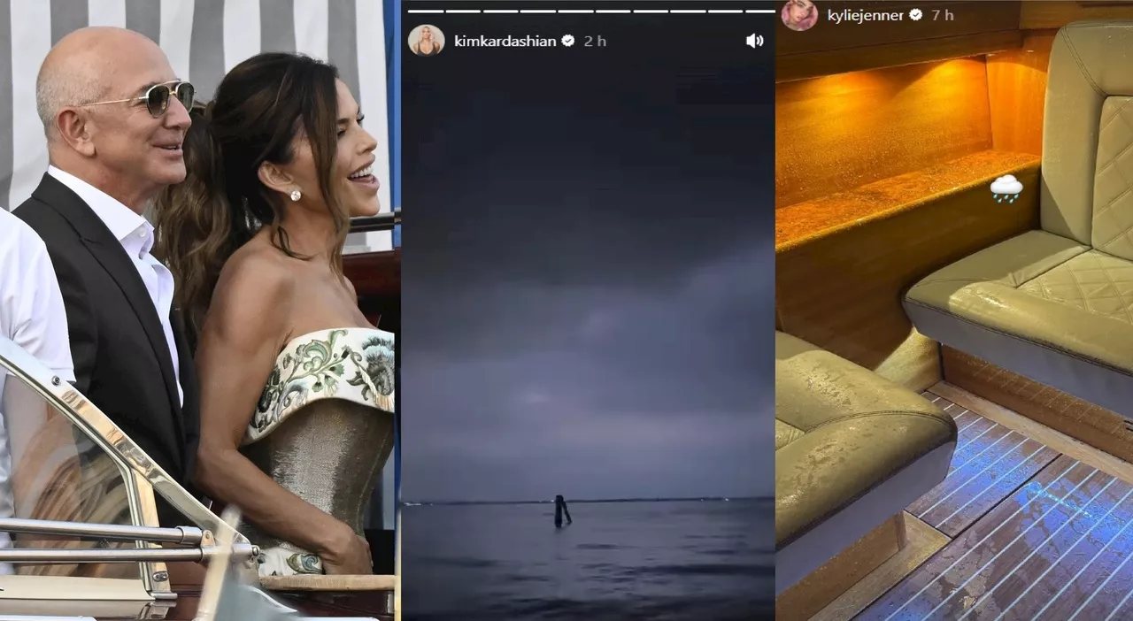 Tempesta rovina il party pre-matrimoniale di Jeff Bezos a Venezia