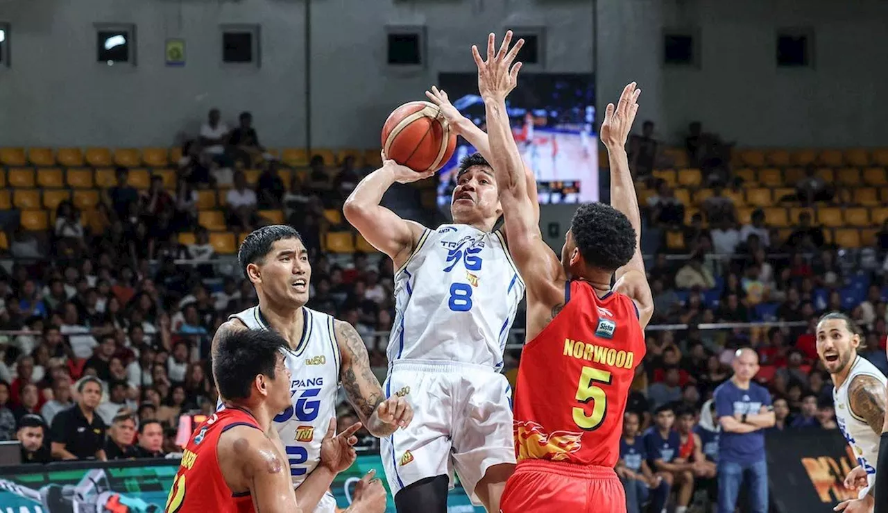 Oftana takes over as TNT outlasts Rain or Shine in OT for 2-0 semis lead