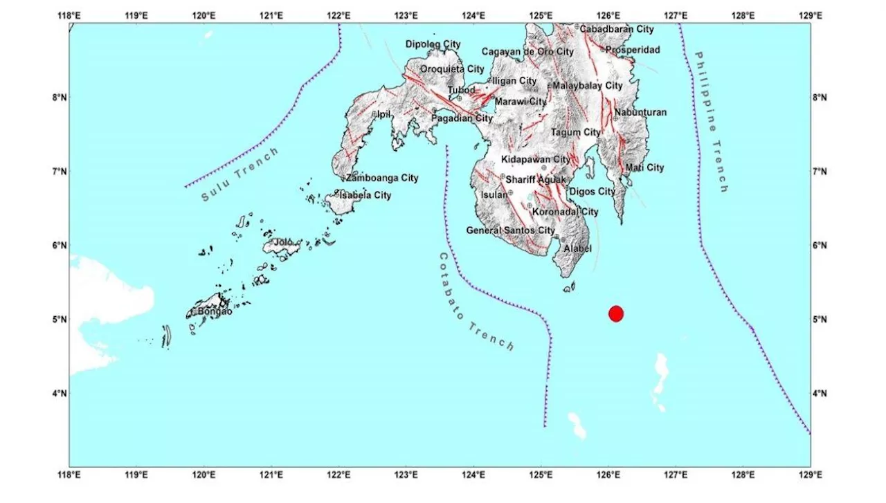 No tsunami threat from Davao Occidental quake —PHIVOLCS
