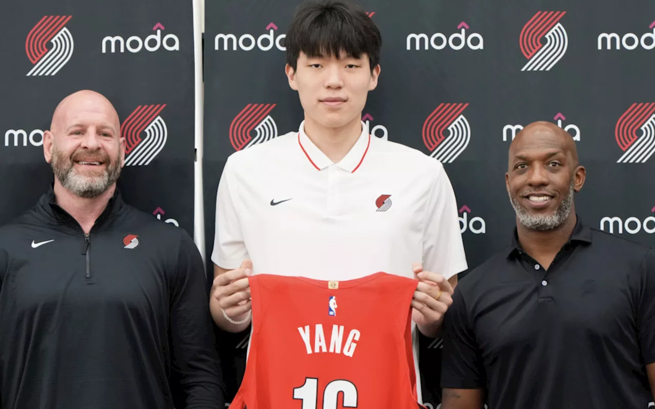 Trail Blazers see 7-1 Chinese center Yang Hansen as unique, versatile talent