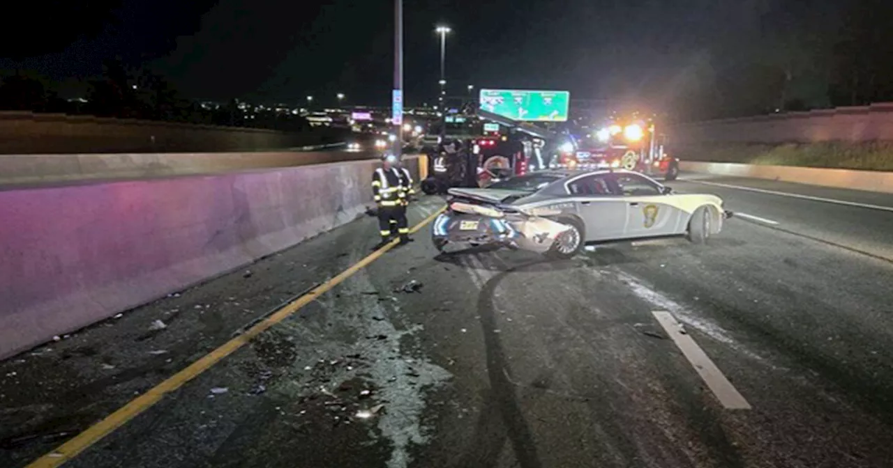 CSP trooper injured after suspected DUI driver crashes into patrol car, flees; driver arrested