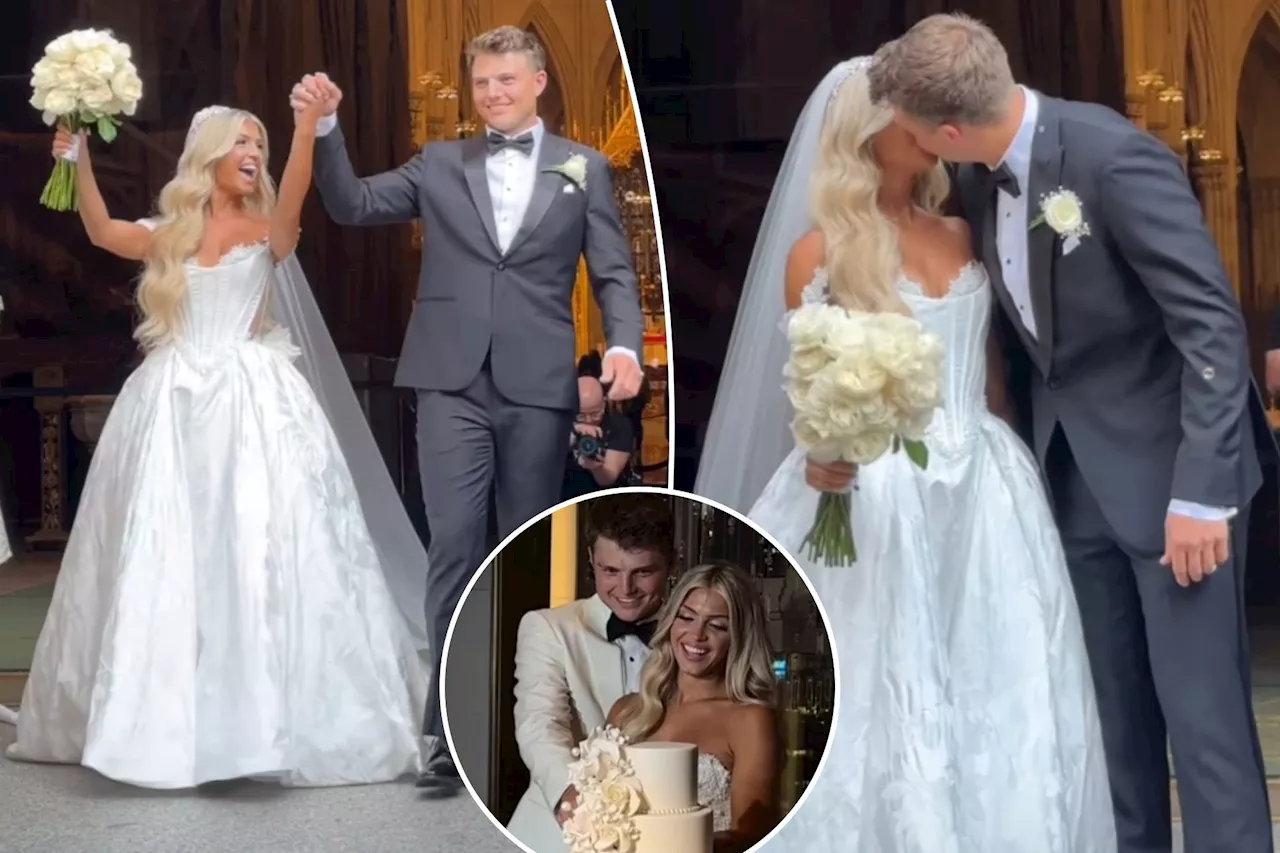 Zach Wilson, new wife Nicolette get married in lavish NYC wedding