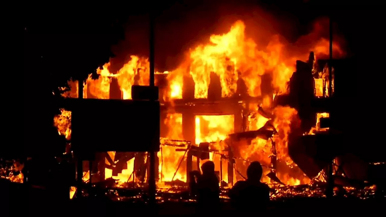 Properties worth millions of naira destroyed as fire ravages residential building in Ibadan