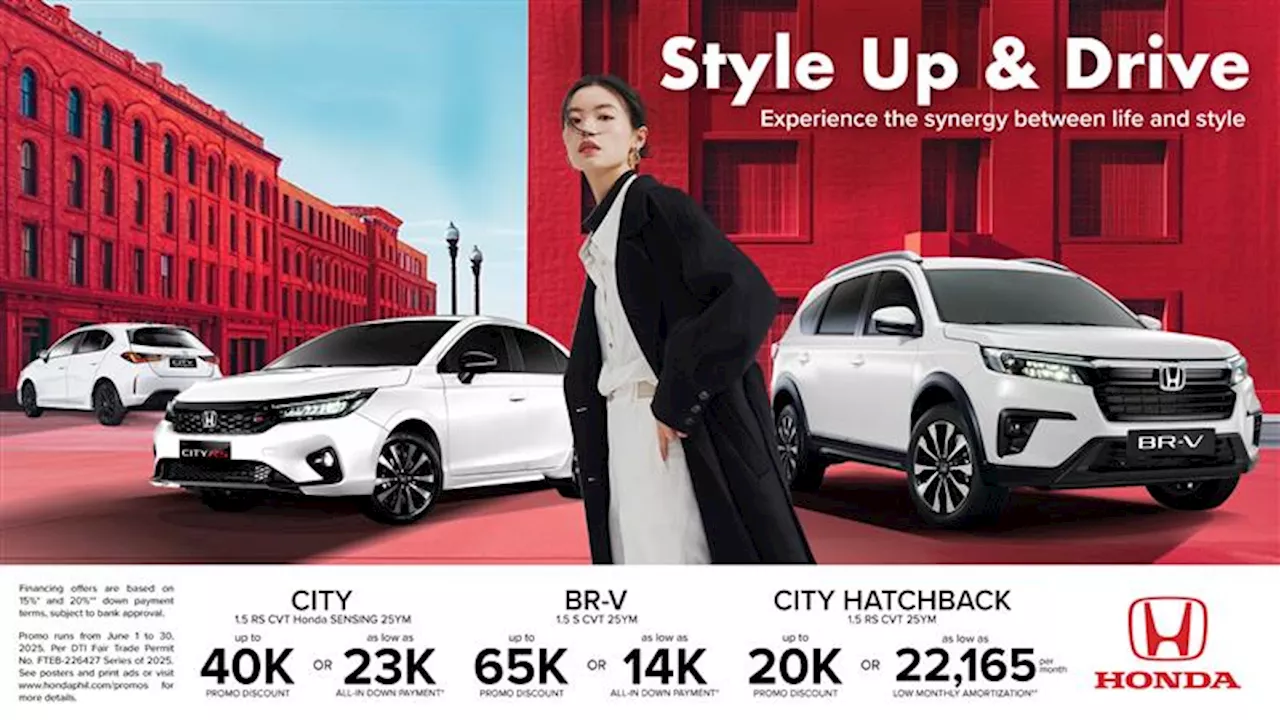Get ready to “Style Up and Drive” as Honda Cars Philippines, Inc. (HCPI) kicks off June with exciting deals