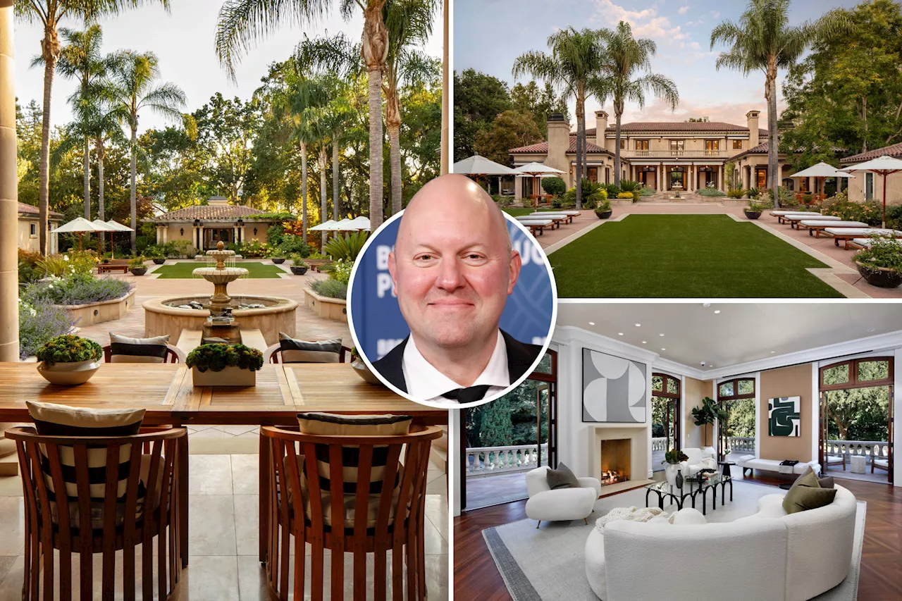 Billionaire tech investor Marc Andreessen relists Silicon Valley compound -- for a slight discount