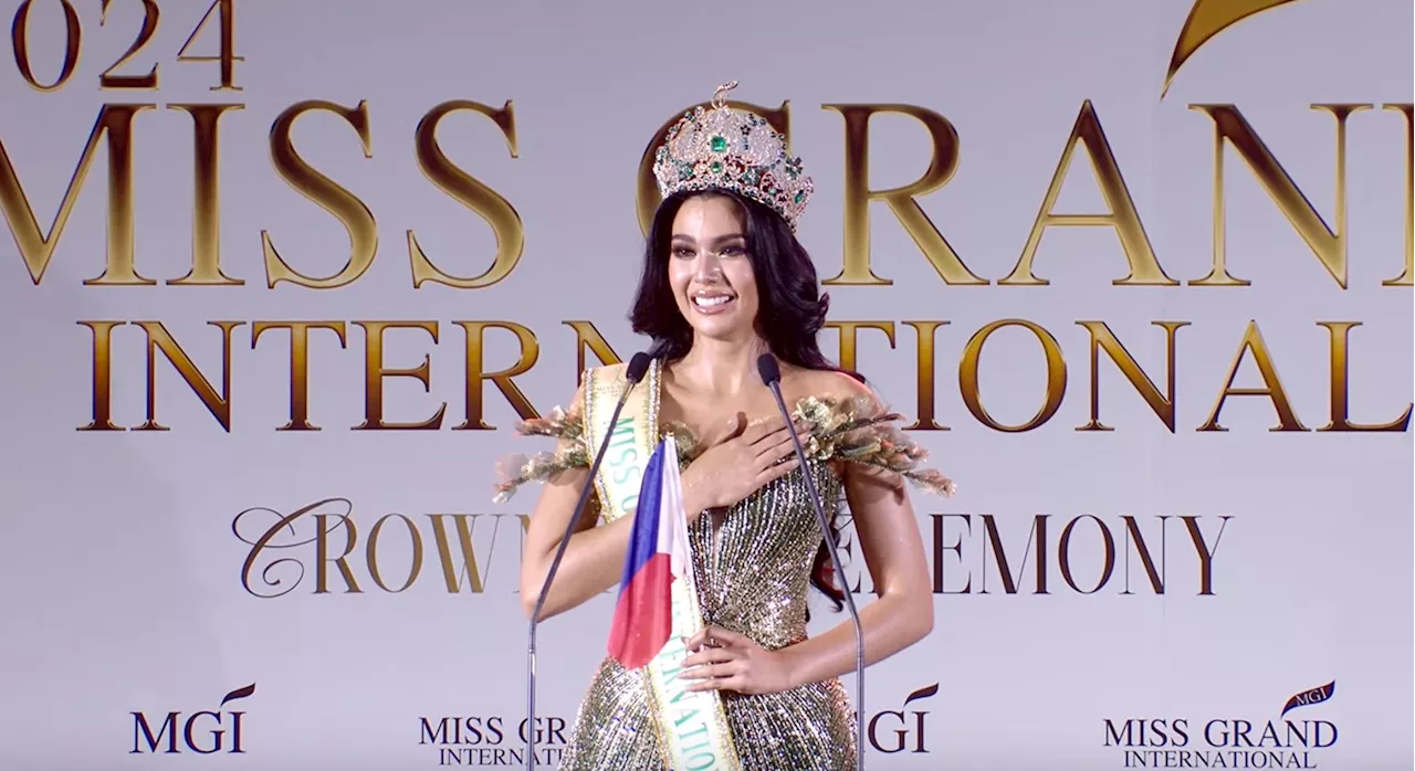 ‘My golden moment’: CJ Opiaza emotional as first Filipino Miss Grand International