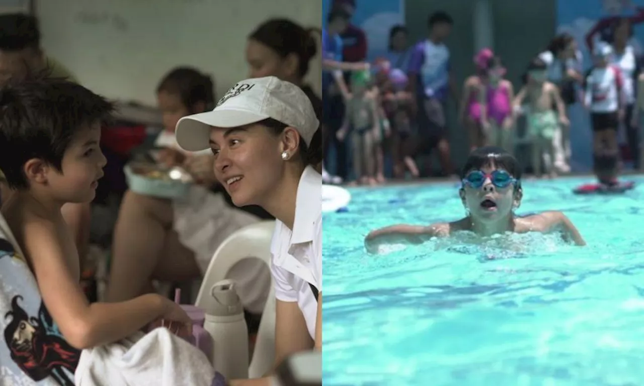 Dingdong Dantes shares family’s full support for Sixto’s first swim meet