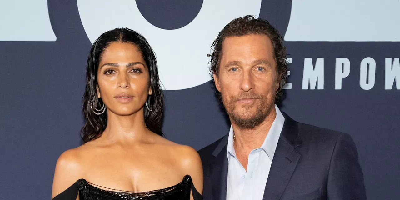 Matthew McConaughey and Wife Camila Alves Match in Basically the Same Outfit at Paris Fashion Week