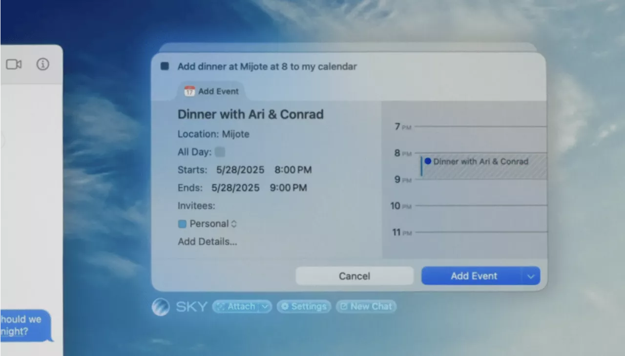 Sky: Mac-Desktop steuern mit KI von den Shortcuts-Machern