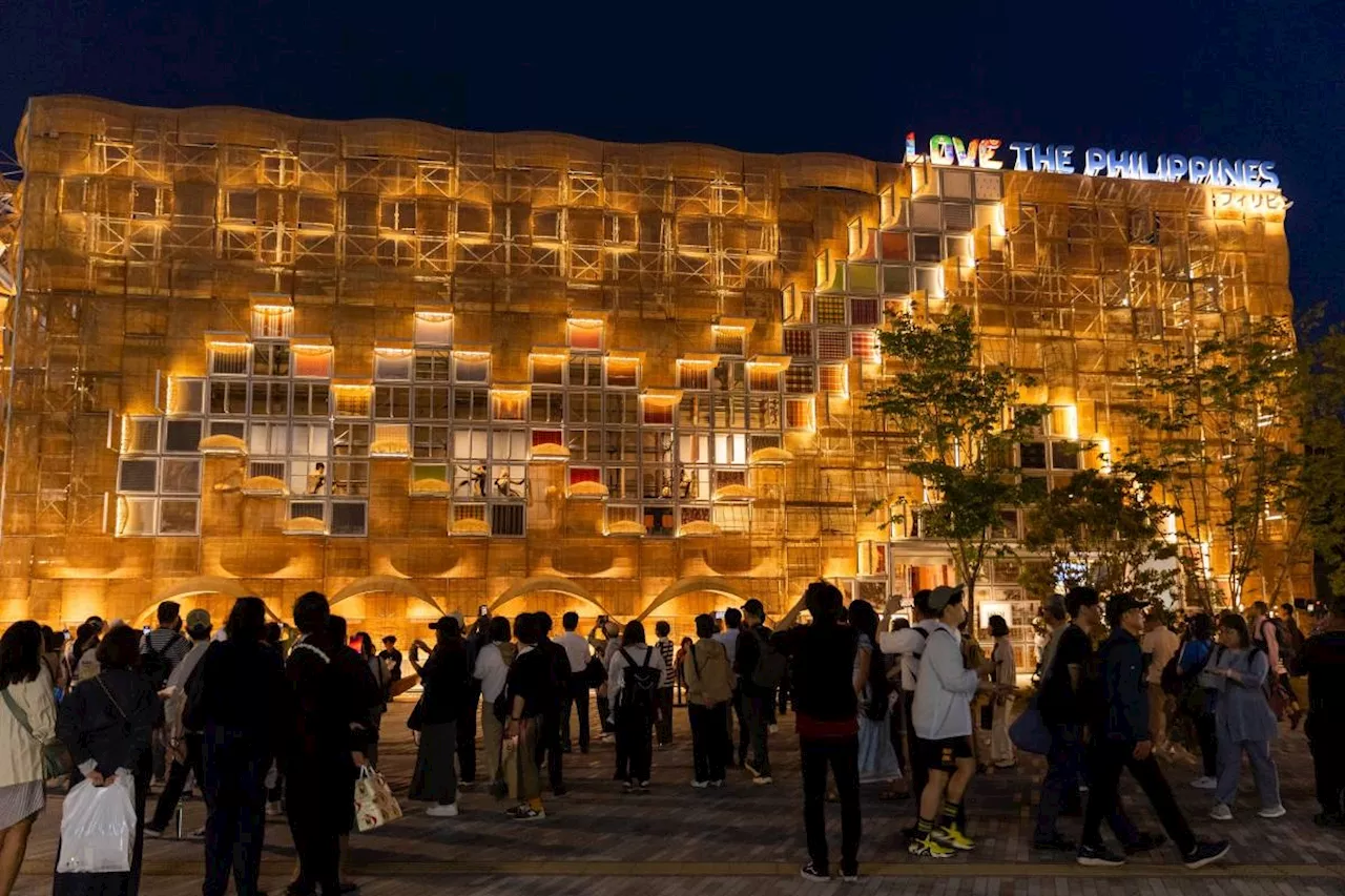 A world expo first: Ballet Philippines performs on the live façade of the Philippine Pavilion