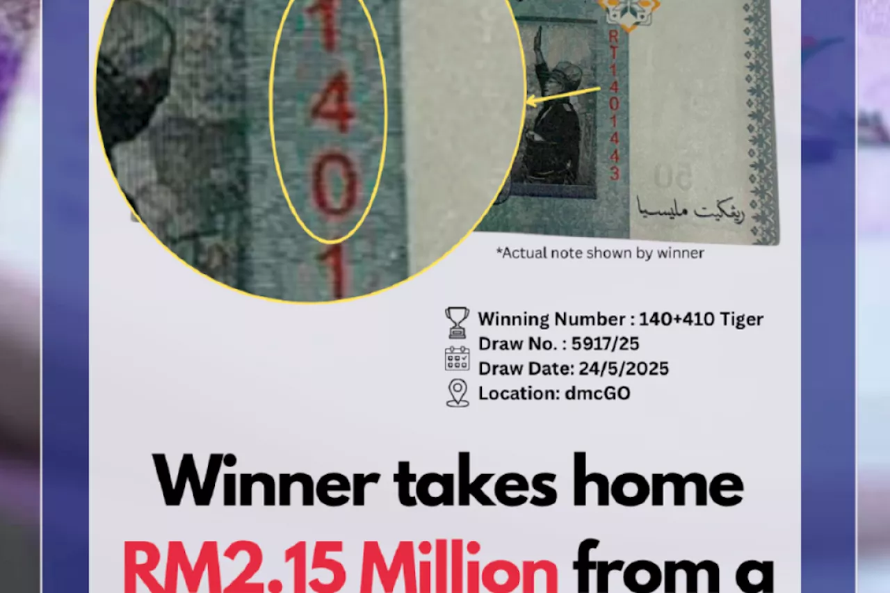 Man turns forgotten RM50 note into RM2.15 mil Jackpot, donates entire winnings to primary school