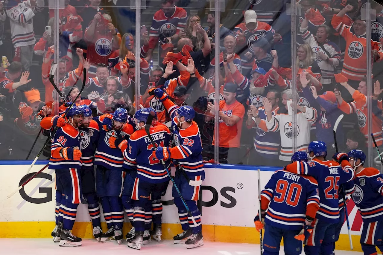 Oilers thrill home crowd with comeback win in Game 1 of Stanley Cup Final
