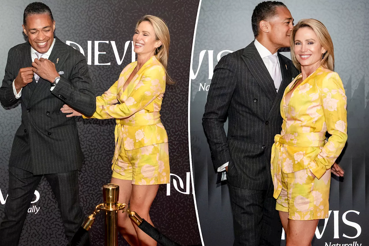 'Inappropriate' Amy Robach and T.J. Holmes put on raunchy display at event while 'shocked' guests watch: report