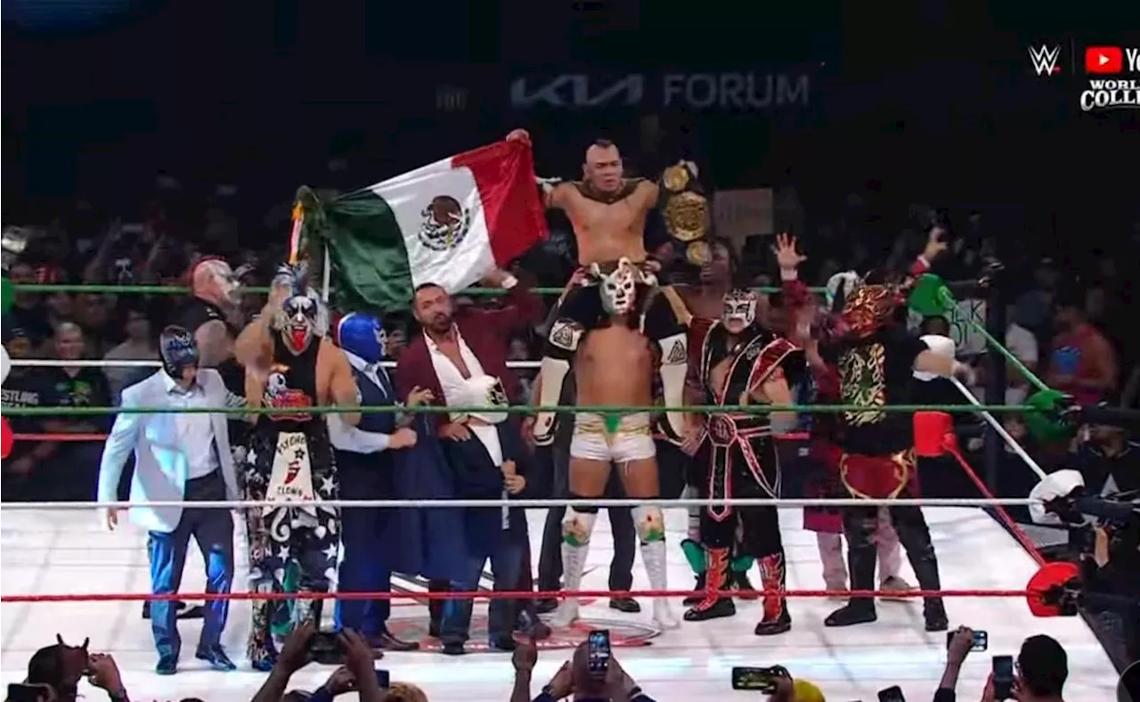 Hijo del Vikingo retiene el Megacampeonato en su debut en WWE; venció a Chad Gable en Worlds Collide
