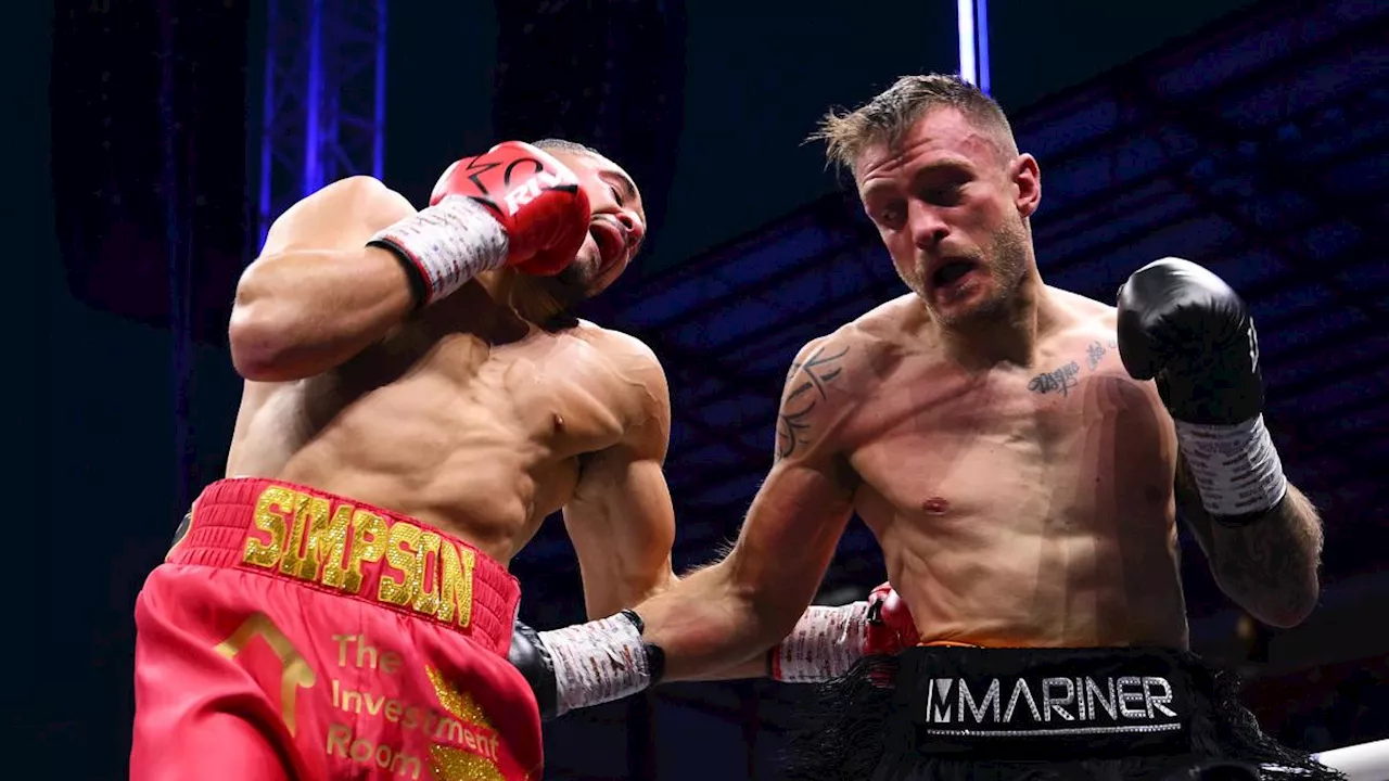 Zucco, non bastano 10 round da guerriero: Simpson vince il titolo europeo dei Supermedi