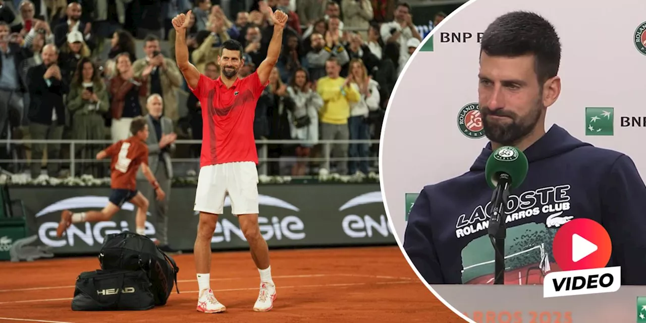 Novak Djokovic: «Mein letztes French-Open-Match? Weiss ich nicht»