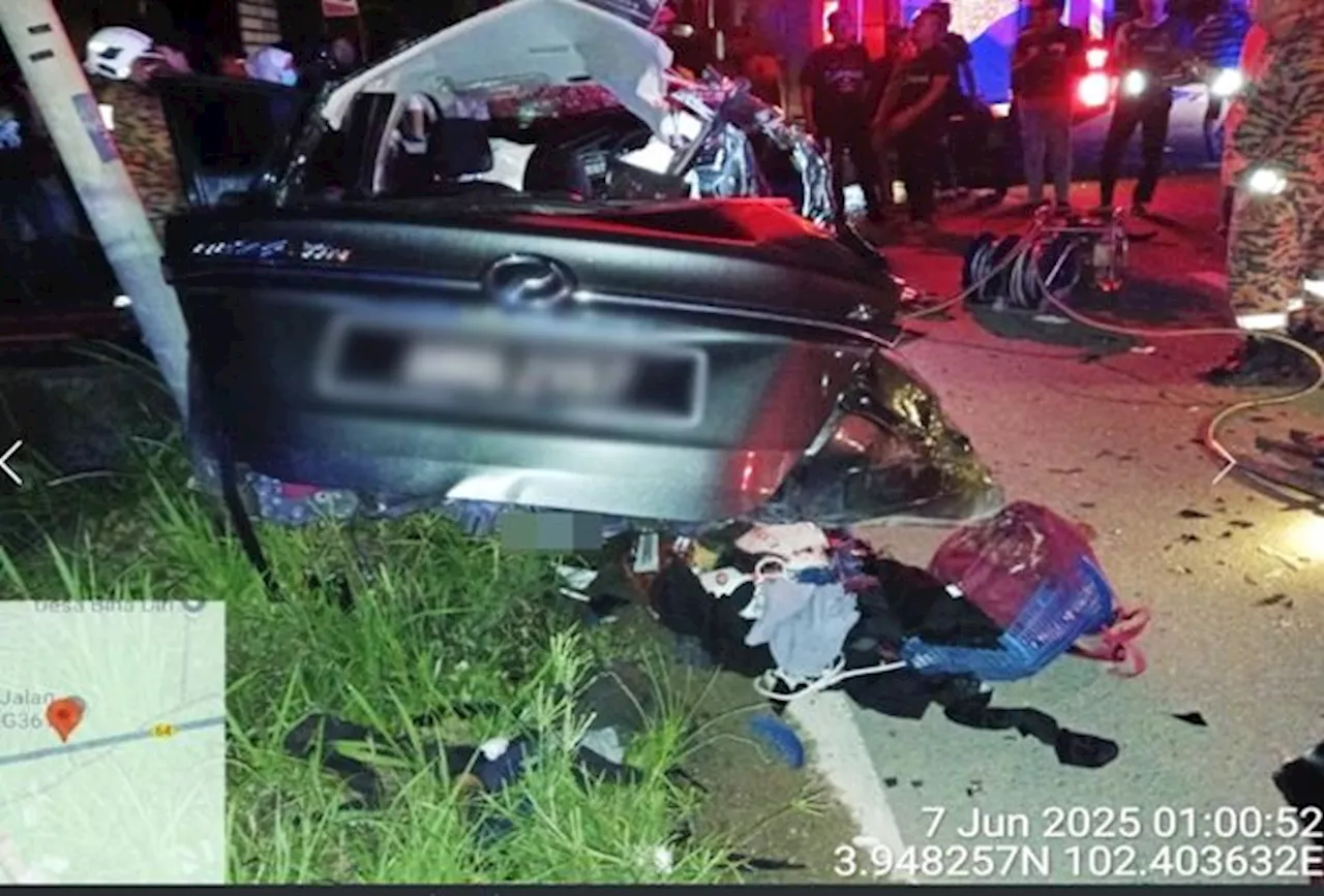 Five family members killed in Jerantut traffic accident