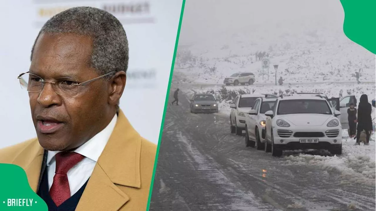 COGTA Minister Velenkosini Hlabisa Cautions Motorists Not To Drive in the Upcoming Snowy Weather