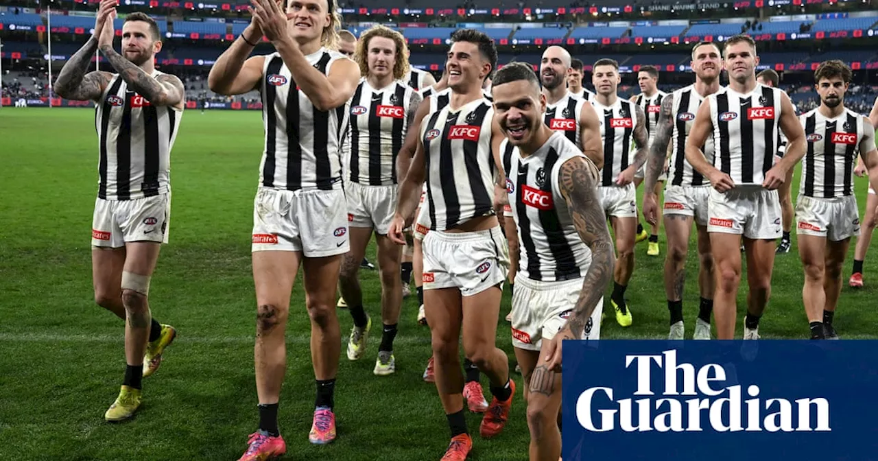 Magpies show just why they’re AFL flag favourites after scraping past Demons