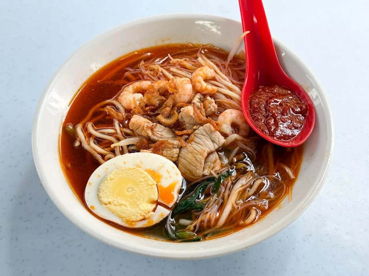 This prawn mee stall inside Kepong Baru’s morning market serves up the ultimate crustacean experience