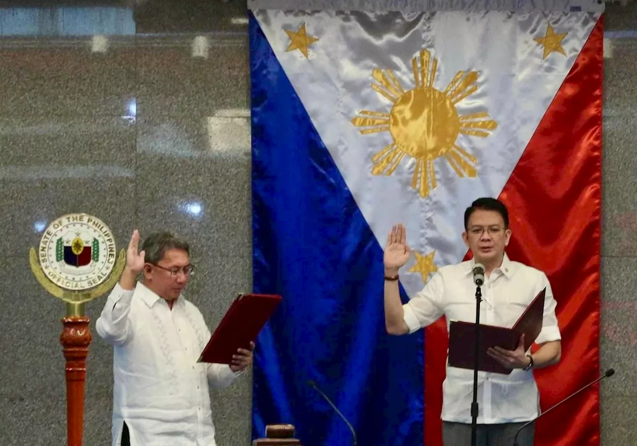 Escudero takes oath as presiding officer, but impeachment court still to convene on June 11