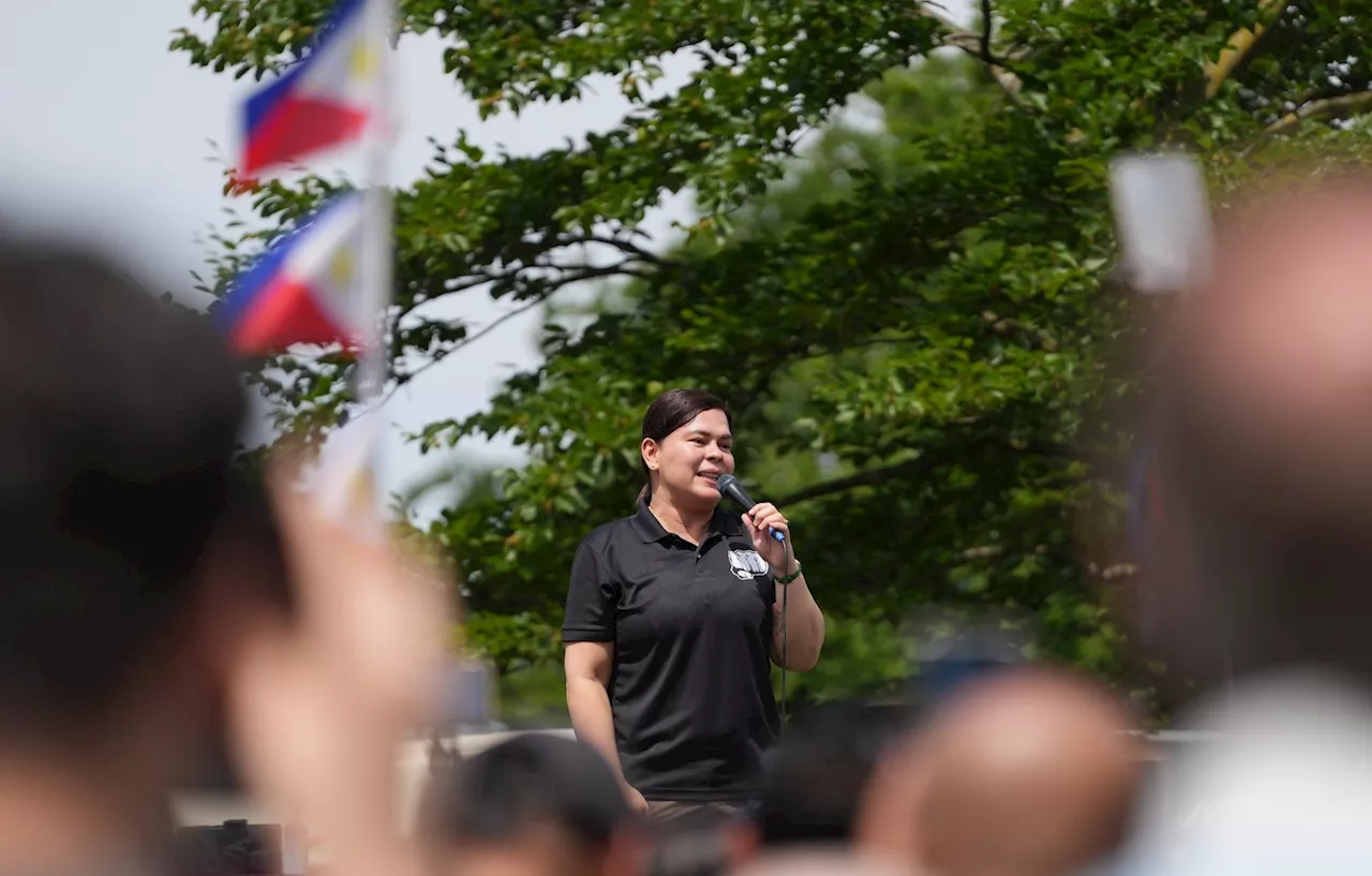 78% of Filipinos believe VP Sara Duterte needs to go on trial