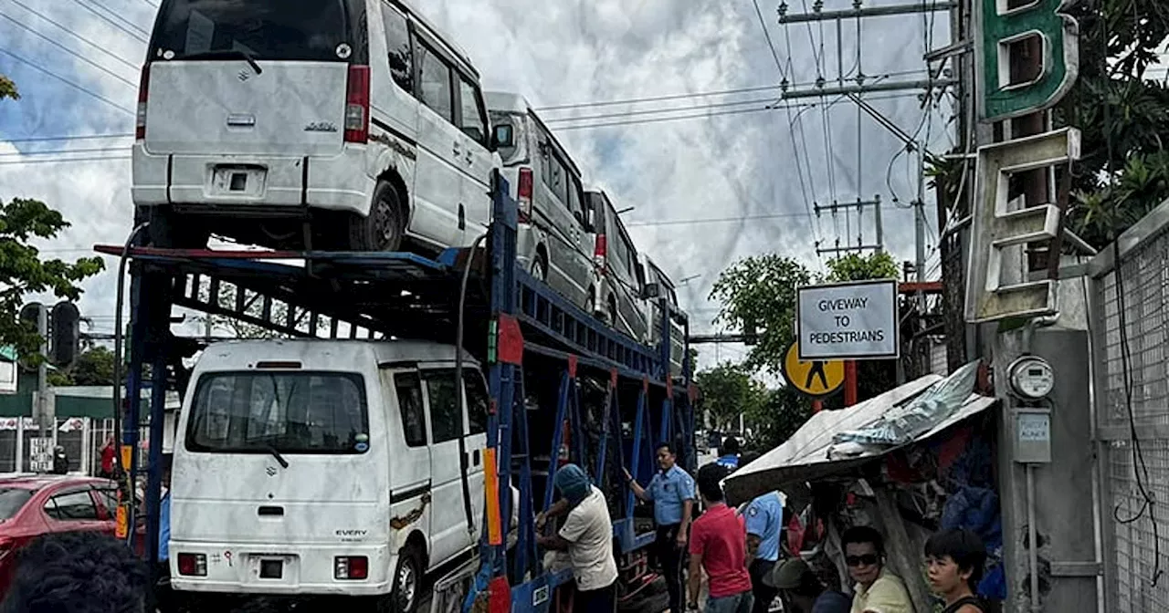 65 ka smuggled nga sakyanan gisakmit sa LTO