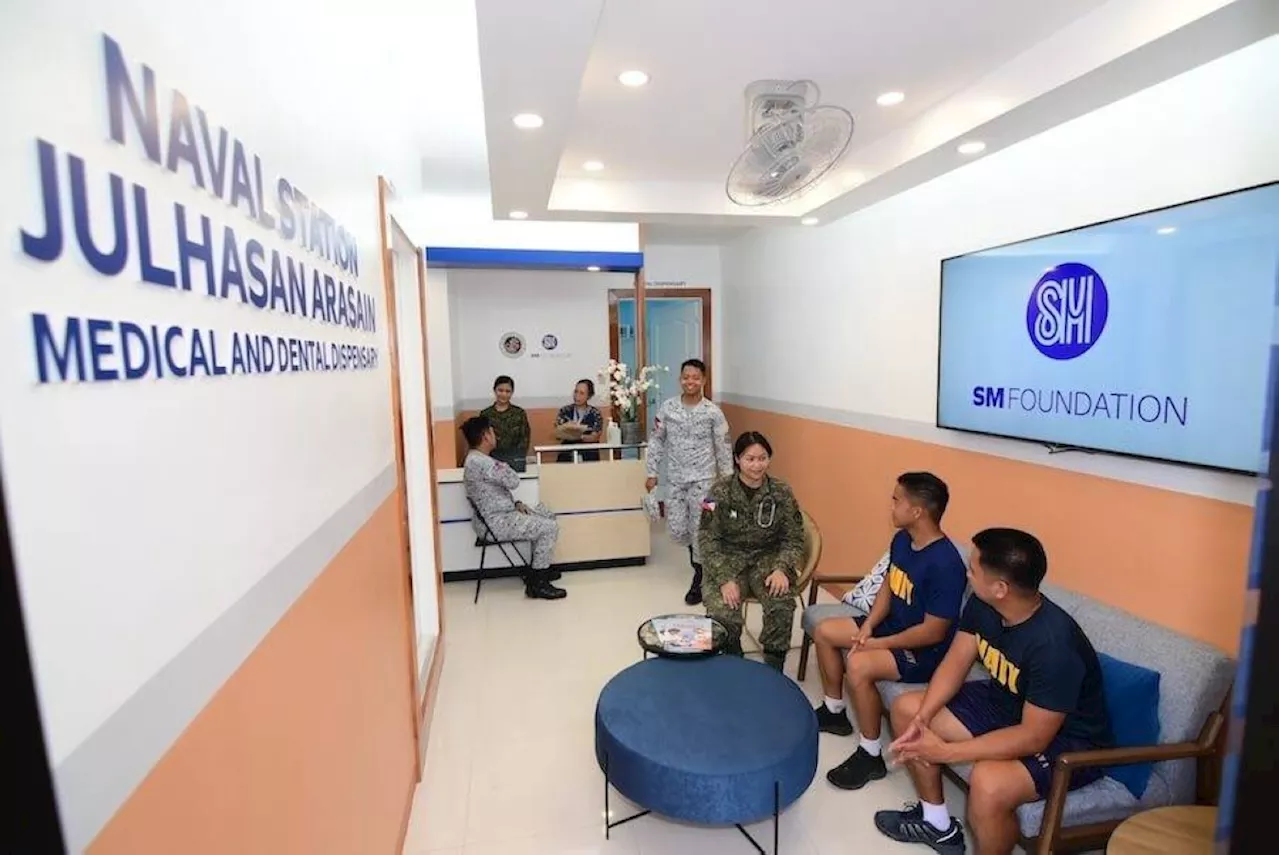 Navy officers eager to serve after SM Foundation renovates medical dispensary