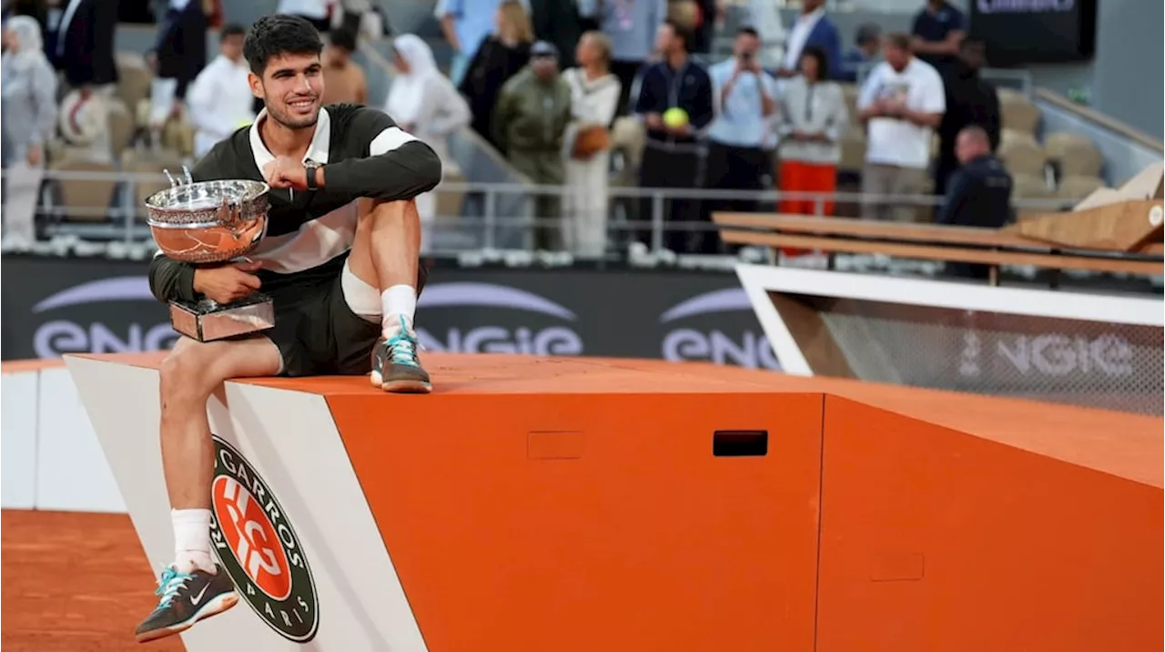 Así quedó el ranking ATP tras el triunfo de Carlos Alcaraz ante Jannik Sinner en Roland Garros