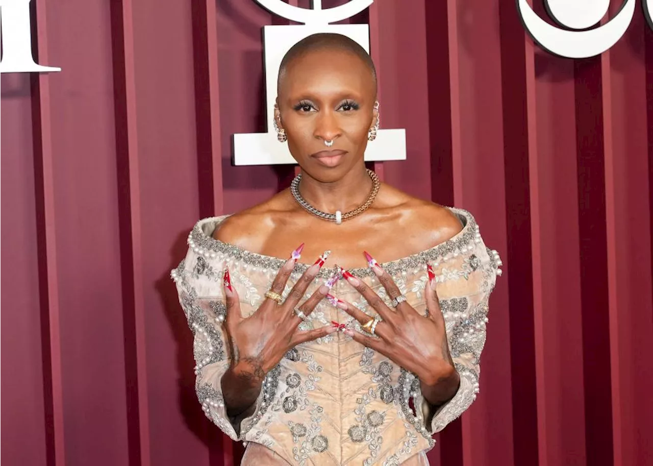 Cynthia Erivo Holds Court in Schiaparelli Gown and 3D Floral Nail Art at Tony Awards 2025
