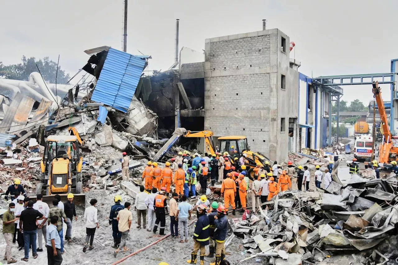 Death toll rises to 36 after explosion at a pharmaceutical factory in southern India