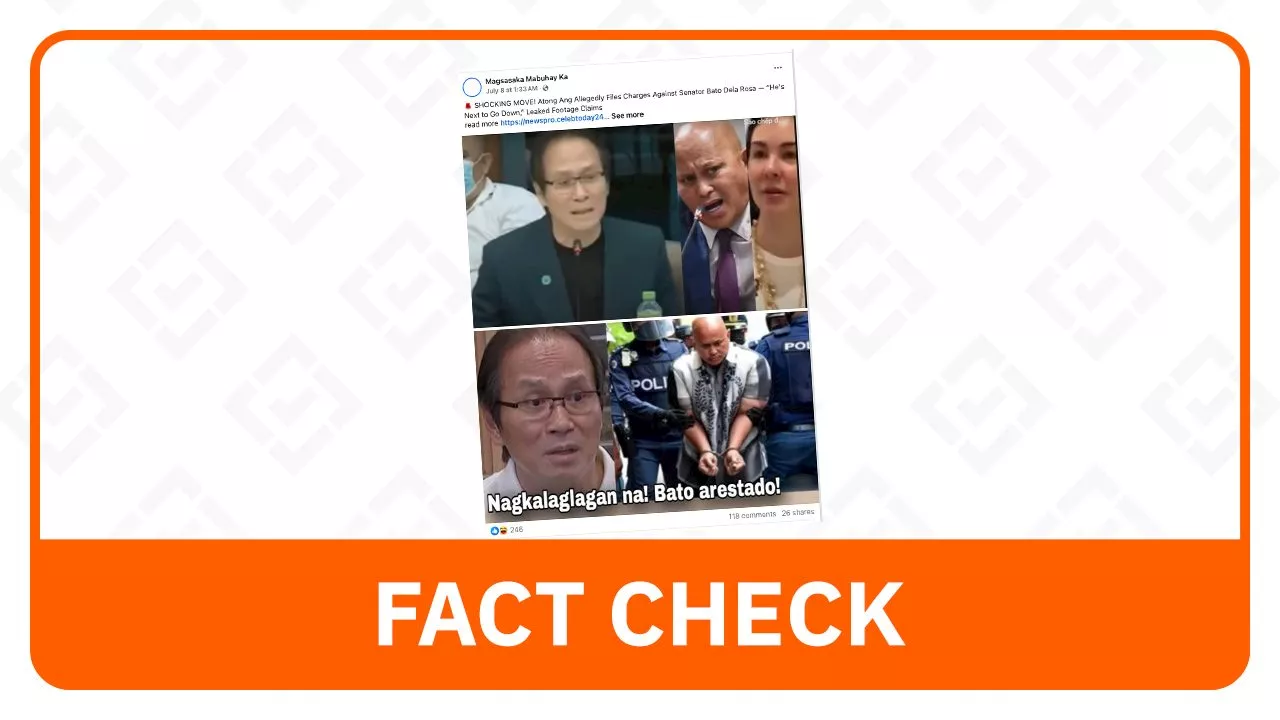 FACT CHECK: No complaint filed vs Dela Rosa over missing sabungeros case