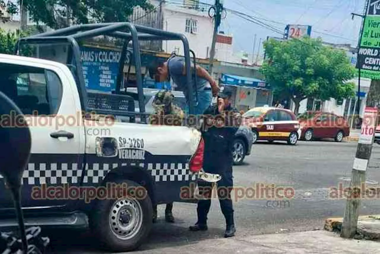 Intentó asaltar farmacia y terminó detenido, en Veracruz Puerto