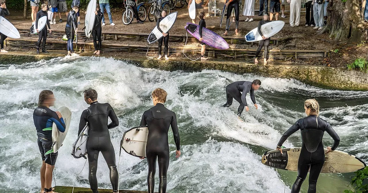 Testphase für Surfwelle in Herford gestartet: Wo bald Wellen geritten werden