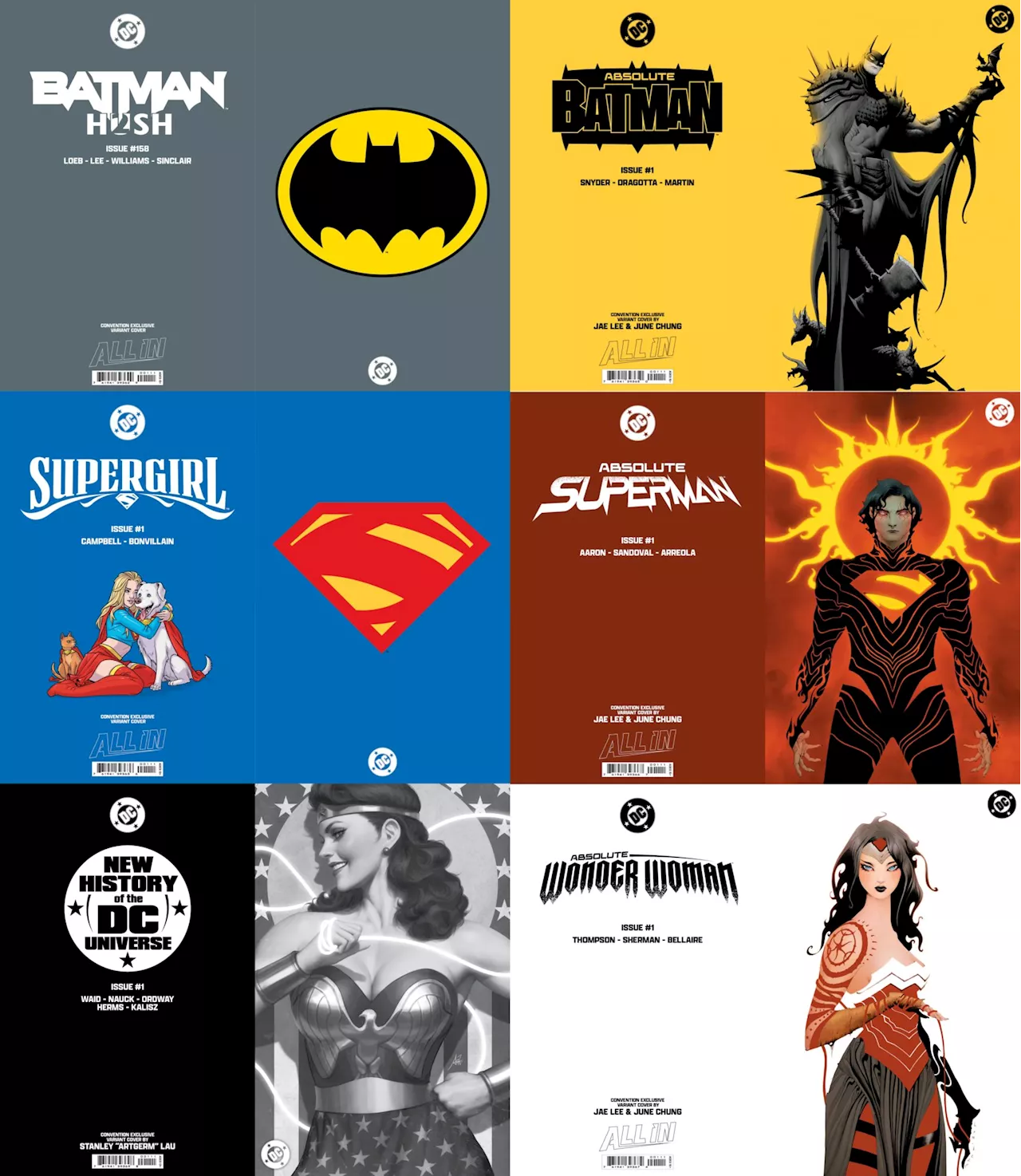 Absolute, H2SH Foil Variants & Merch At DC San Diego Comic-Con Booth