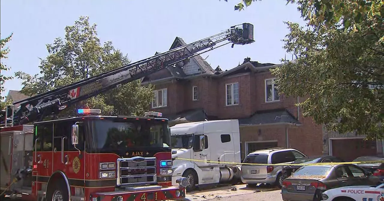 Investigation underway into fire that gutted Ajax house