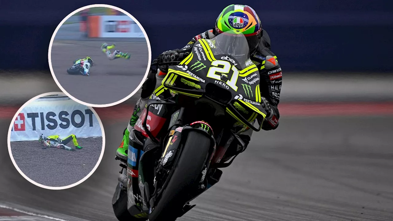 Mehrfach überschlagen - MotoGP-Star nach heftigem Sturz im Krankenhaus