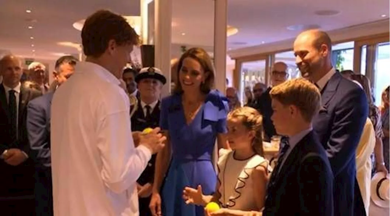 Sinner, il re di Wimbledon con i reali: regalo speciale ai principini e 'wow' a Kate...