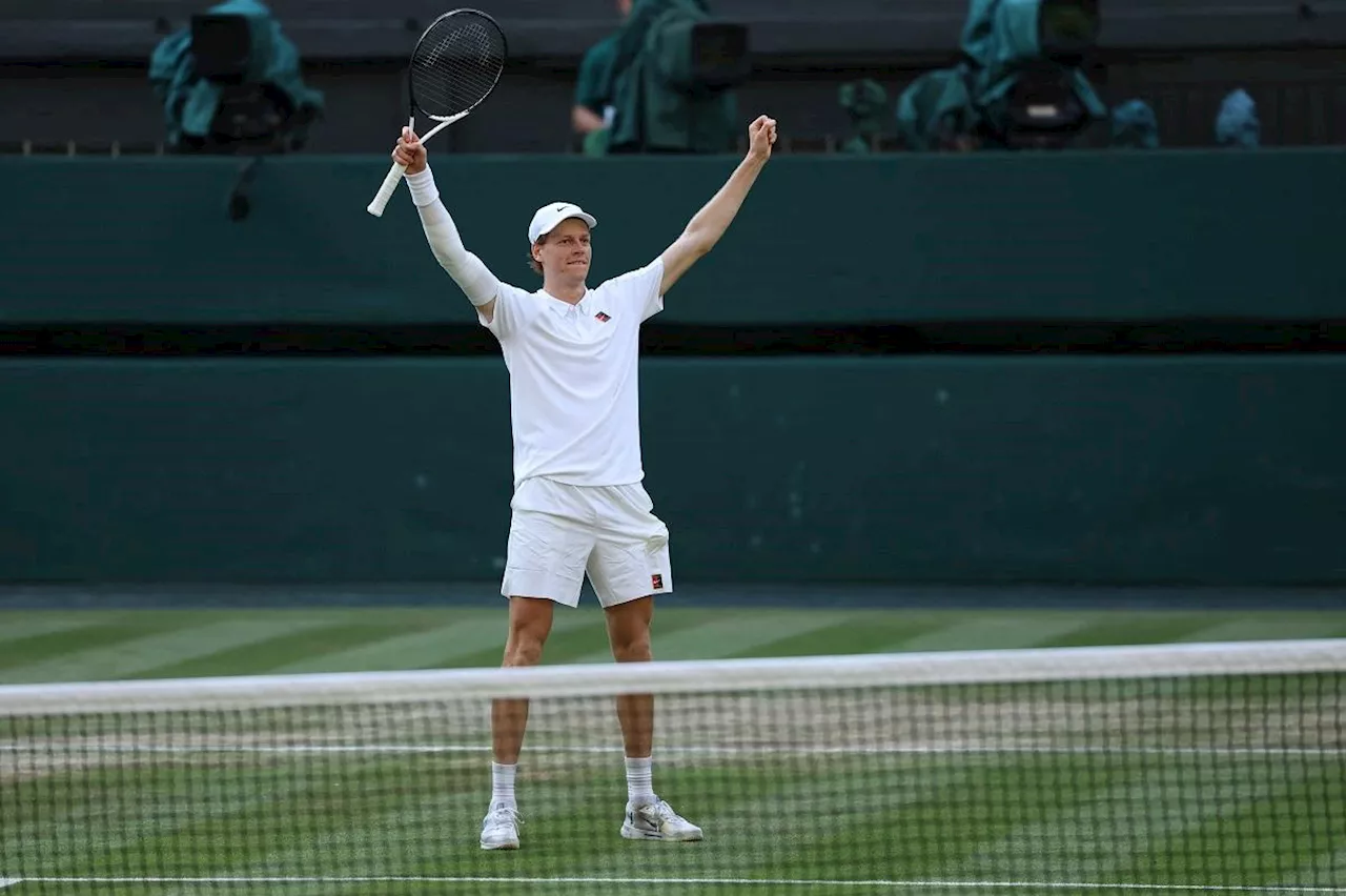 Jannik Sinner defeats Carlos Alcaraz to win Wimbledon