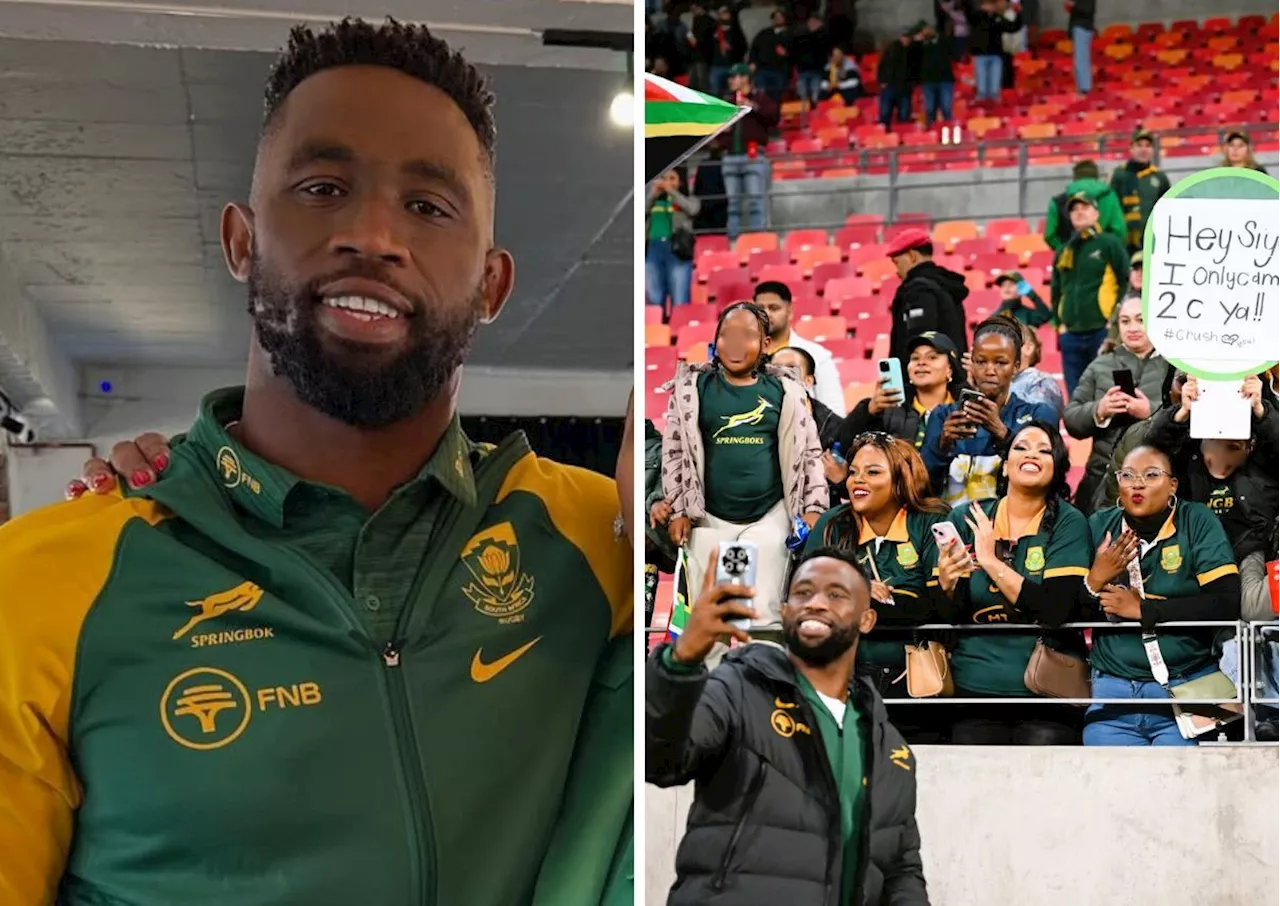 Female fans crush on single Siya Kolisi after Rachel’s crying post