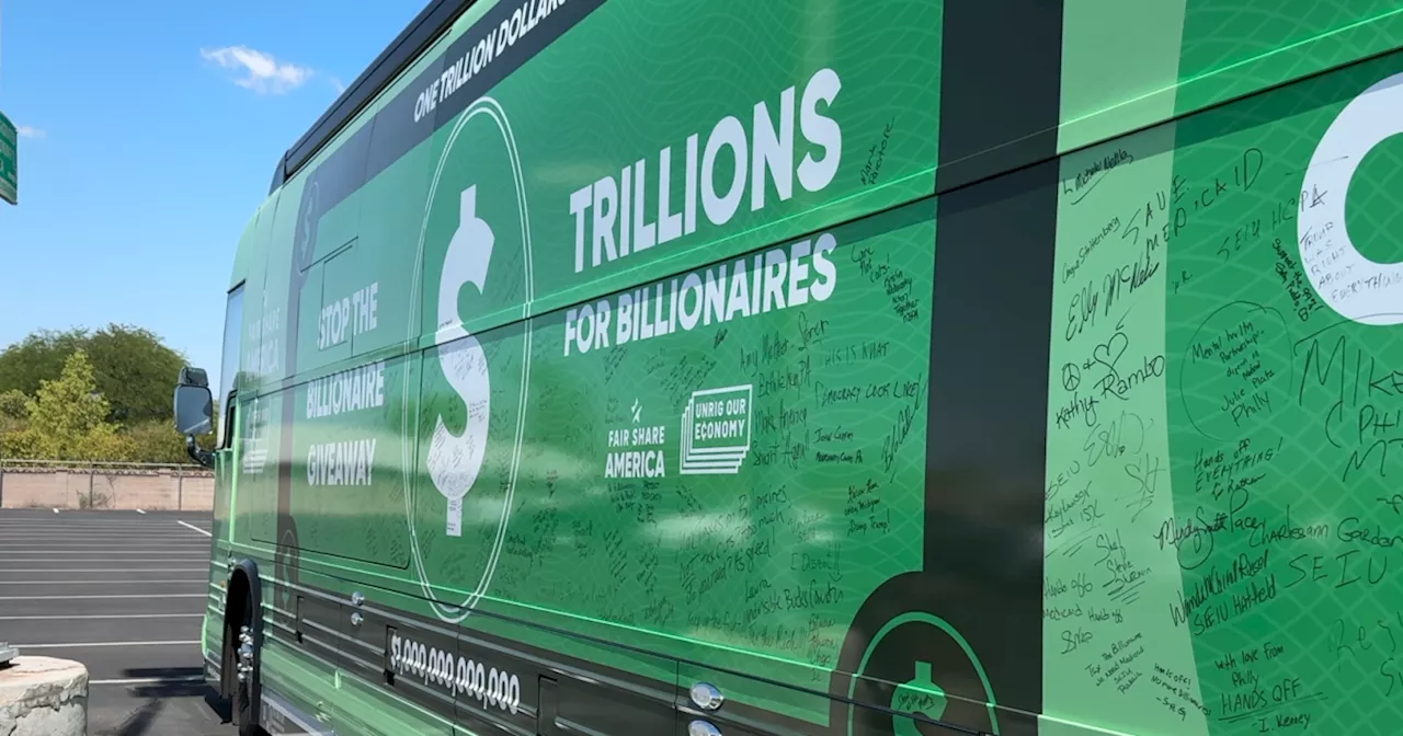'Stop the Billionaire Giveaway' tour makes a stop in Midtown, opposing 'One Big Beautiful Bill'