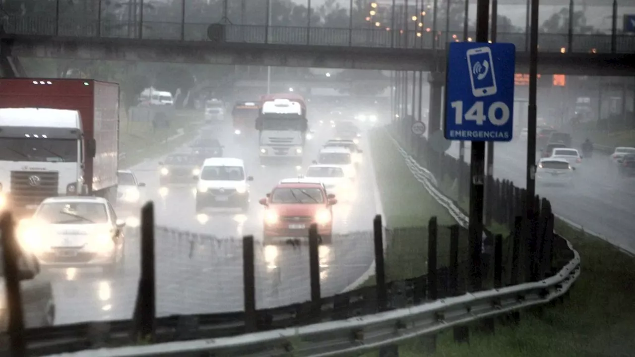 Ciclogénesis con lluvias y tormentas fuertes se acerca a Buenos Aires
