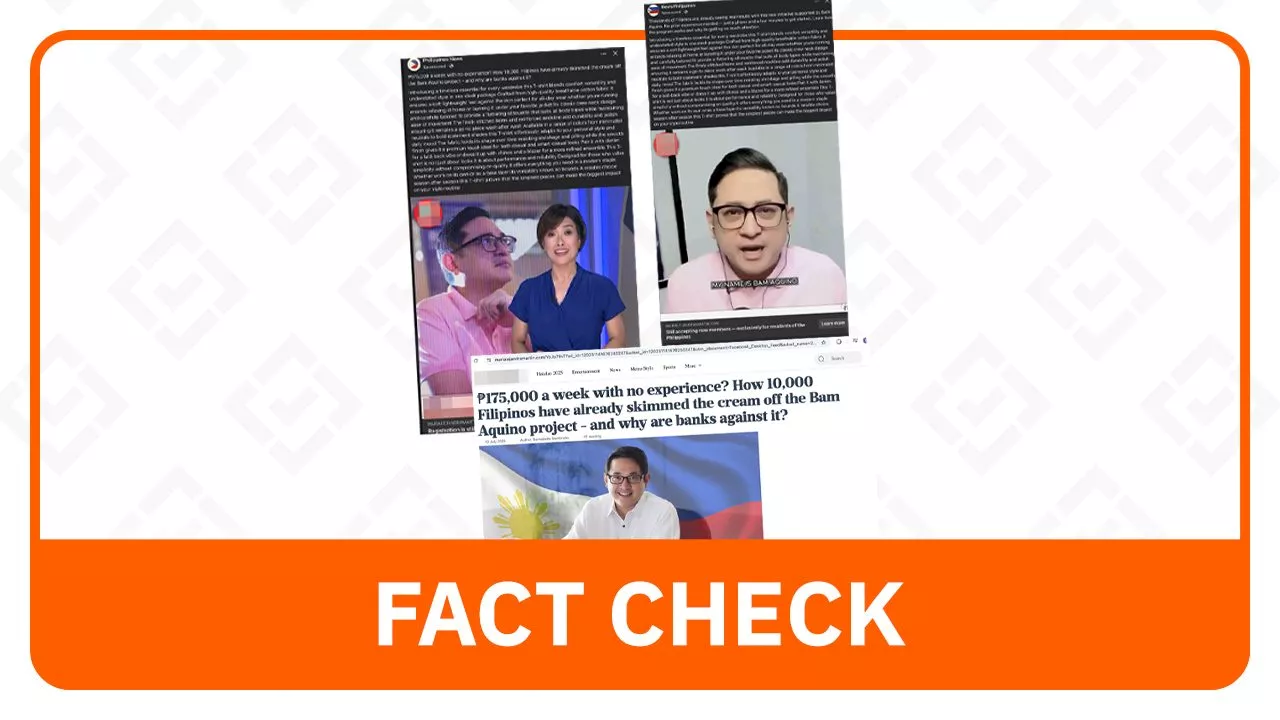 FACT CHECK: Deepfake videos of Bam Aquino, journalists used in investment plan ad