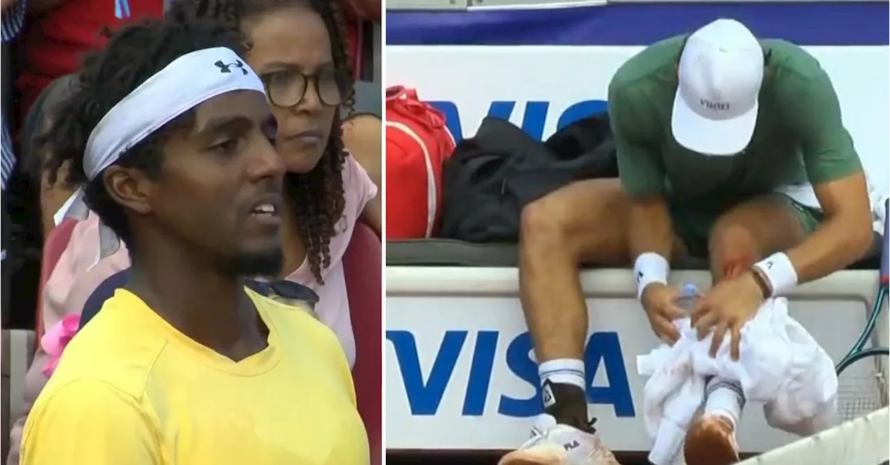 Tennis: Elias Ymer vidare efter blodig timeout: ”Är fantastiskt”