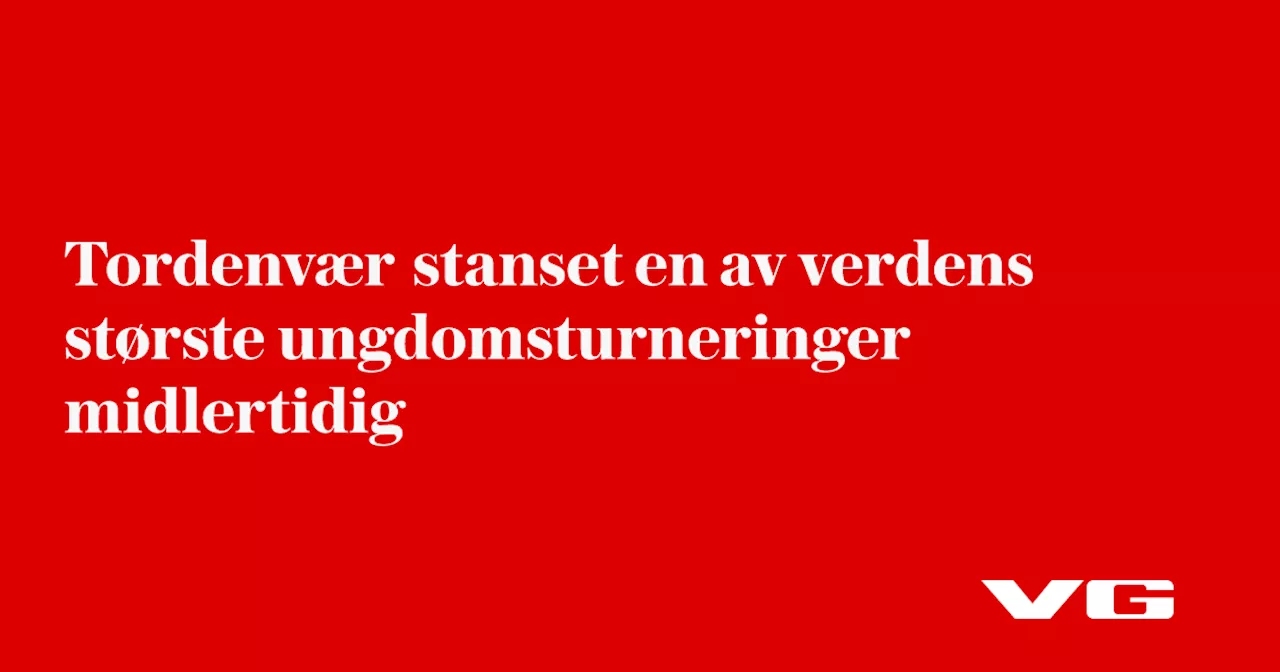 Tordenvær stanset en av verdens største ungdomsturneringer midlertidig